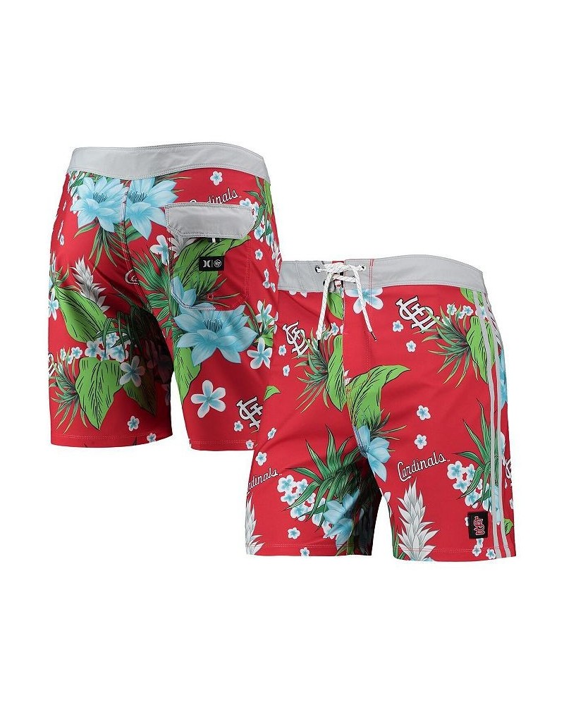 Men's x '47 Brand Red St. Louis Cardinals Phantom Tailgate Swim Shorts $38.40 Swimsuits