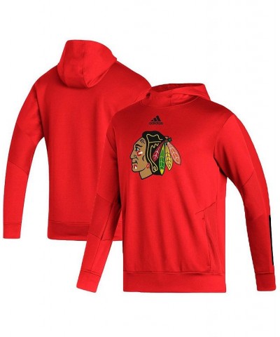 Men's Red Chicago Blackhawks Training AEROREADY Pullover Hoodie $50.00 Sweatshirt