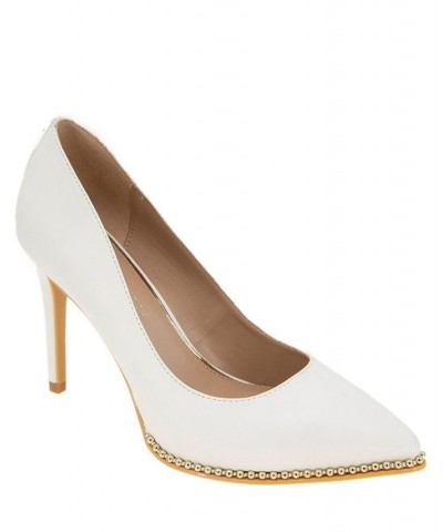 Women's Hawti Pointed Toe Pump White $47.96 Shoes