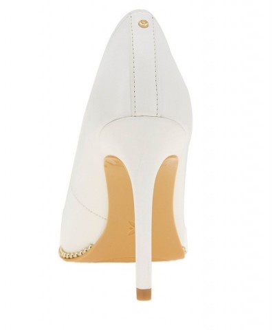 Women's Hawti Pointed Toe Pump White $47.96 Shoes