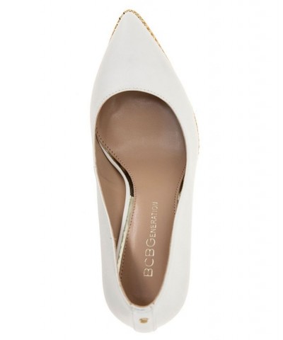 Women's Hawti Pointed Toe Pump White $47.96 Shoes