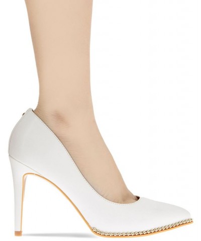 Women's Hawti Pointed Toe Pump White $47.96 Shoes