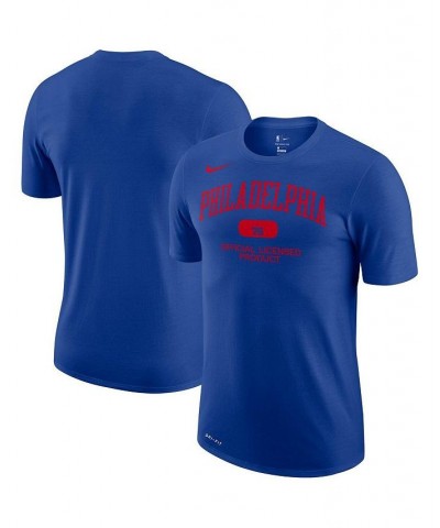 Men's Royal Philadelphia 76ers Essential Heritage Performance T-shirt $18.90 T-Shirts