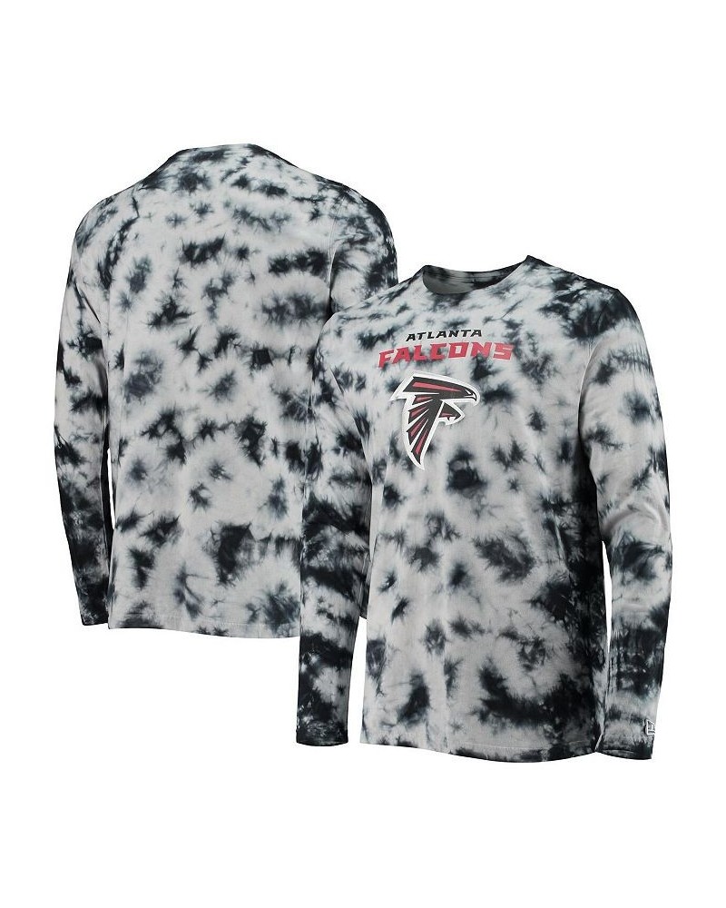 Men's Black Atlanta Falcons Tie-Dye Long Sleeve T-shirt $28.20 T-Shirts