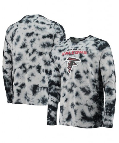 Men's Black Atlanta Falcons Tie-Dye Long Sleeve T-shirt $28.20 T-Shirts