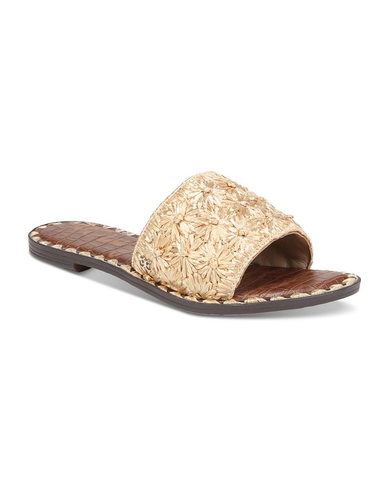 Giovanna Woven Raffia Slide Sandals PD03 $48.40 Shoes