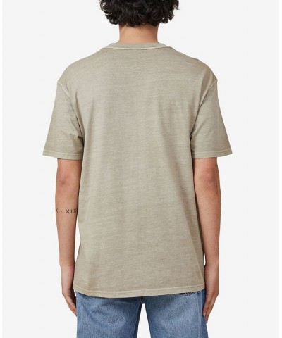 Men's Easy Crew Neck T-shirt Brown $20.29 T-Shirts