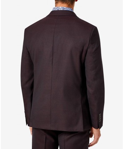 Men's Classic-Fit Wool Suit Separate Jacket Red $64.80 Suits