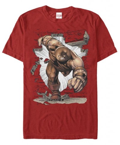 Men's Wall Smash Short Sleeve Crew T-shirt Red $16.45 T-Shirts