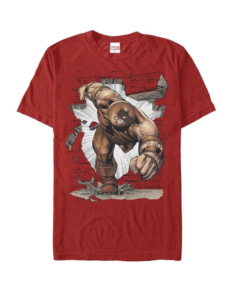 Men's Wall Smash Short Sleeve Crew T-shirt Red $16.45 T-Shirts