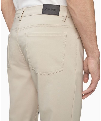 Men's CK Move 365 Slim-Fit Performance Stretch Pants Tan/Beige $54.73 Pants