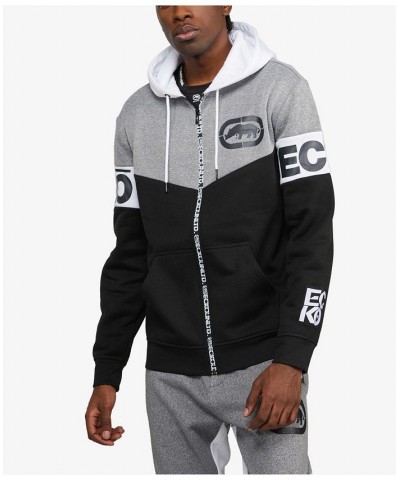 Men's Street Upper Full-Zip Hoodie Black $38.72 Sweaters