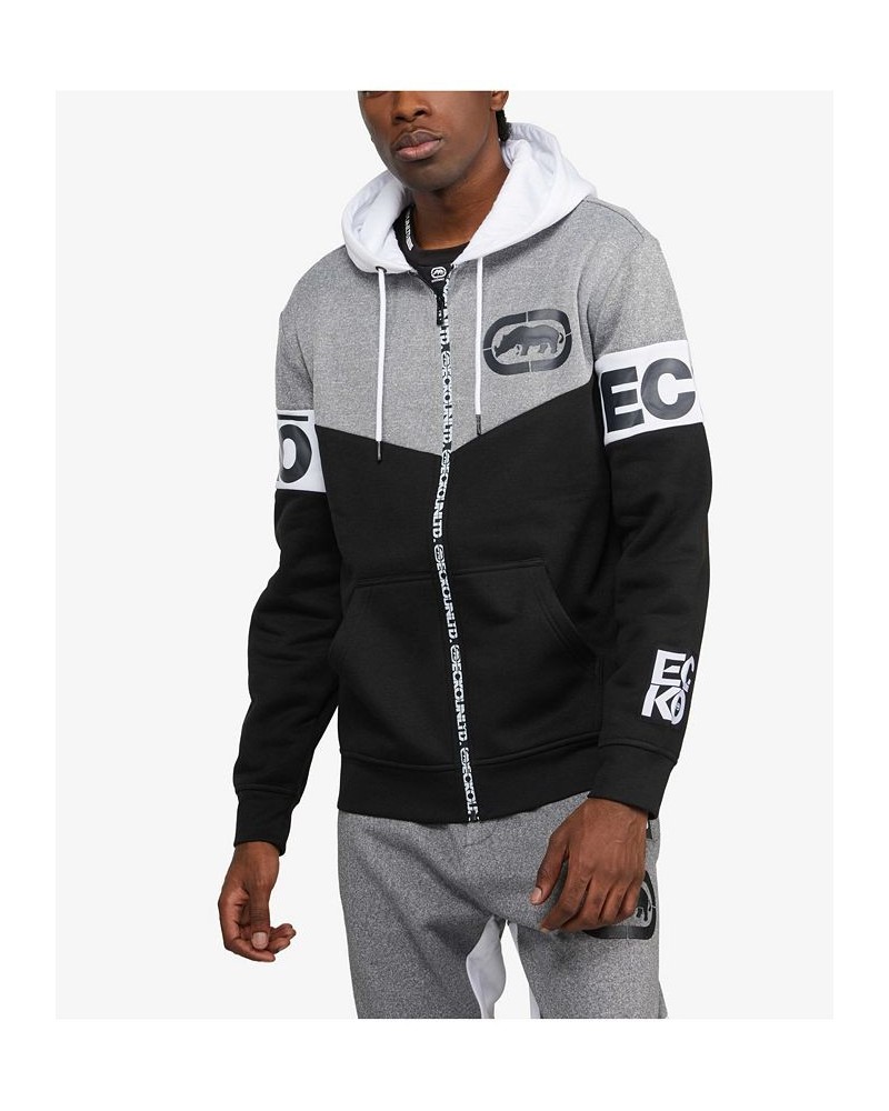 Men's Street Upper Full-Zip Hoodie Black $38.72 Sweaters