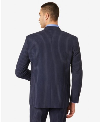 Men's Classic-Fit Wool Stretch Suit Separates Blue $91.38 Suits