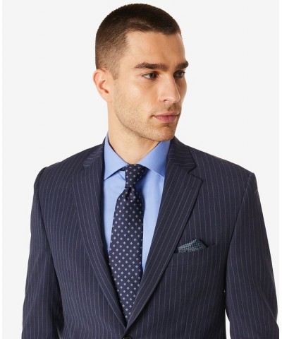 Men's Classic-Fit Wool Stretch Suit Separates Blue $91.38 Suits