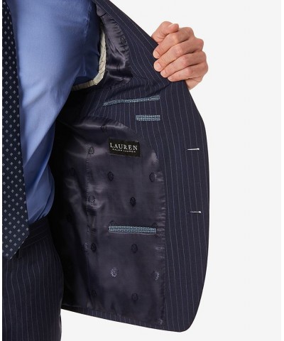 Men's Classic-Fit Wool Stretch Suit Separates Blue $91.38 Suits