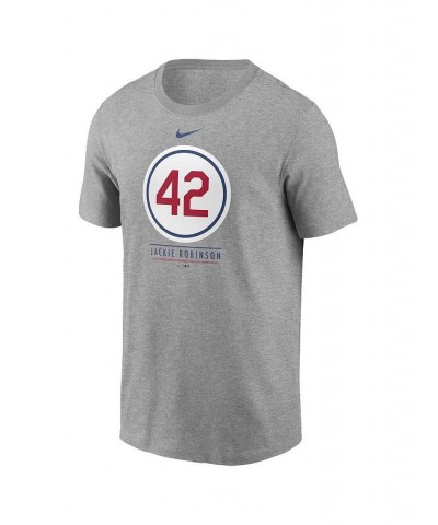 Men's Jackie Robinson Heathered Gray Los Angeles Dodgers Player Plaque T-shirt $23.84 T-Shirts