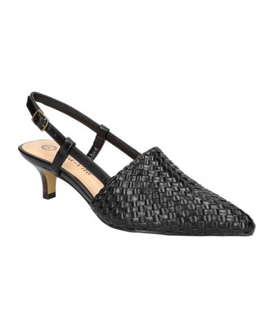 Women's Kaisley Kitten Heel Pumps Black $49.50 Shoes