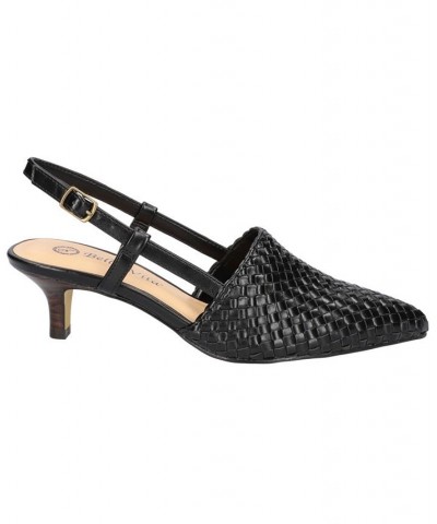 Women's Kaisley Kitten Heel Pumps Black $49.50 Shoes