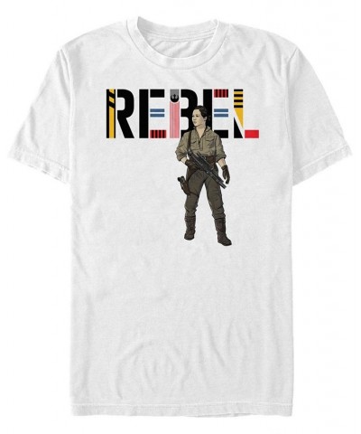 Men's Star Wars The Rise of Skywalker Rebel Rose Short Sleeve T-shirt White $19.94 T-Shirts