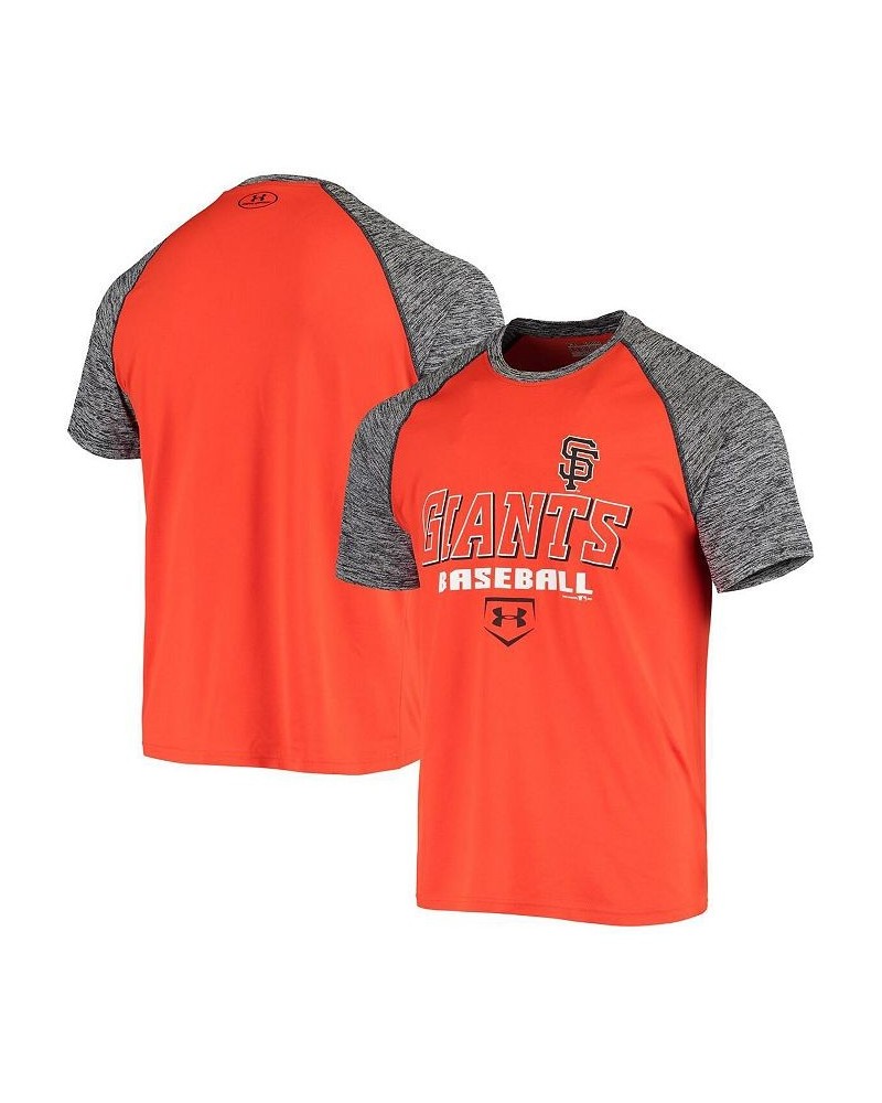 Men's Orange San Francisco Giants Twist Performance Raglan T-shirt $25.30 T-Shirts