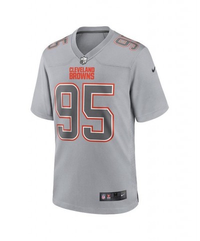 Men's Myles Garrett Gray Cleveland Browns Atmosphere Fashion Game Jersey $47.60 Jersey