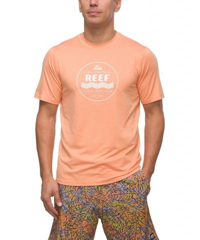 Men's Calicircle Short Sleeves Surf Shirt Orange $11.99 Swimsuits