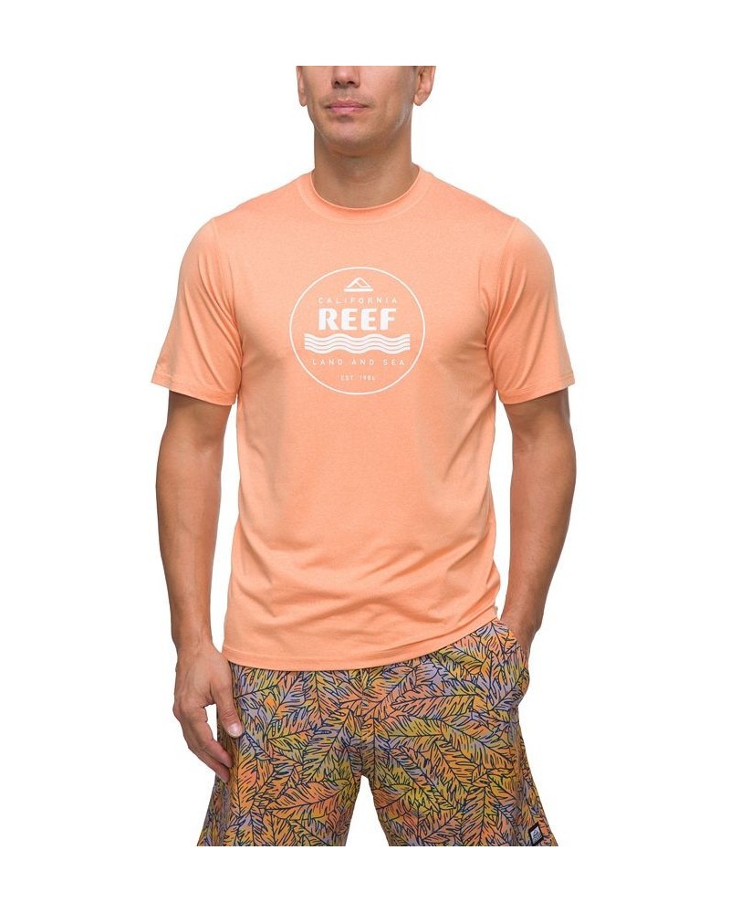 Men's Calicircle Short Sleeves Surf Shirt Orange $11.99 Swimsuits