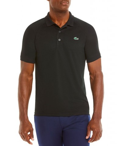 Men's SPORT Breathable Run-Resistant Interlock Polo Shirt Black $39.96 Polo Shirts