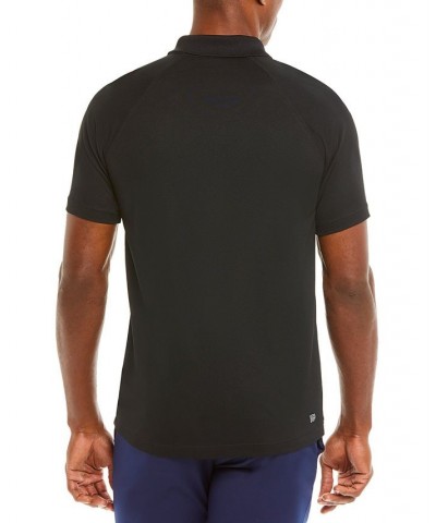 Men's SPORT Breathable Run-Resistant Interlock Polo Shirt Black $39.96 Polo Shirts