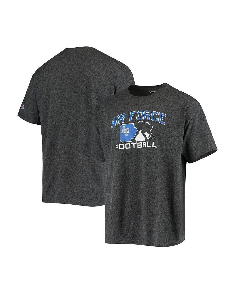 Men's Heather Charcoal Air Force Falcons Football Player T-shirt $13.50 T-Shirts