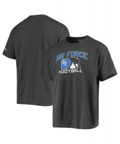 Men's Heather Charcoal Air Force Falcons Football Player T-shirt $13.50 T-Shirts