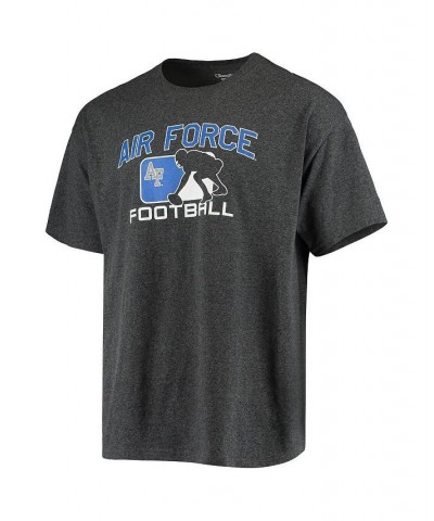 Men's Heather Charcoal Air Force Falcons Football Player T-shirt $13.50 T-Shirts