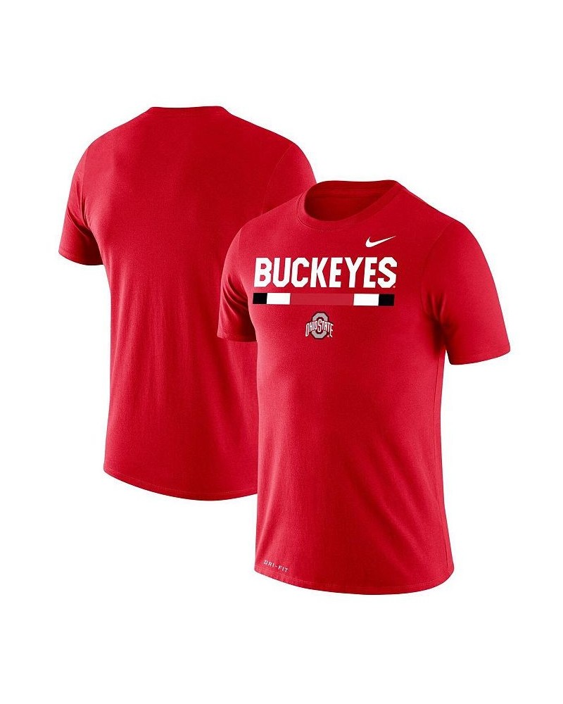 Men's Scarlet Ohio State Buckeyes Team DNA Legend Performance T-shirt $20.50 T-Shirts