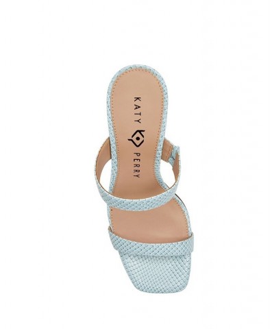 Women's The Hollow Slip-on Heel Sandal Blue $52.36 Shoes