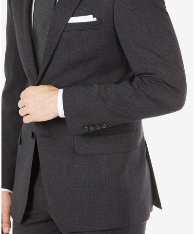 Men's Skinny Eggplant Wool Suit Separates Purple $60.80 Suits