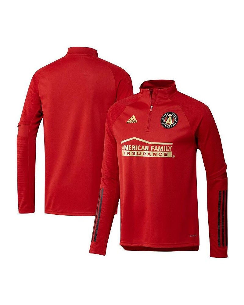 Men's Red Atlanta United FC Quarter-Zip Training Jacket $42.75 Jackets