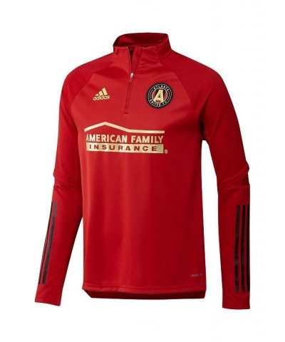 Men's Red Atlanta United FC Quarter-Zip Training Jacket $42.75 Jackets