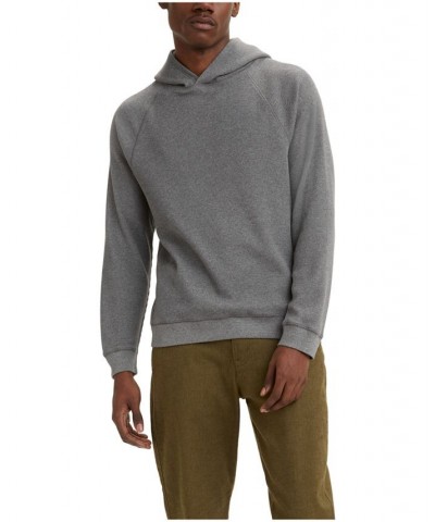 Men's Seasonal Relaxed Fit Hooded Thermal T-shirt Gray $21.04 T-Shirts