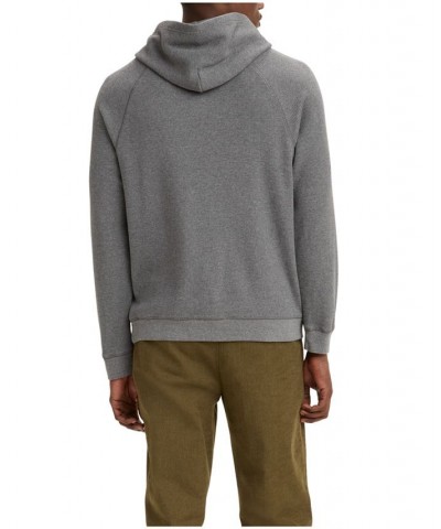 Men's Seasonal Relaxed Fit Hooded Thermal T-shirt Gray $21.04 T-Shirts