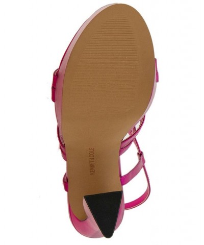 Women's Allen Strappy Platform Sandals Pink $67.05 Shoes