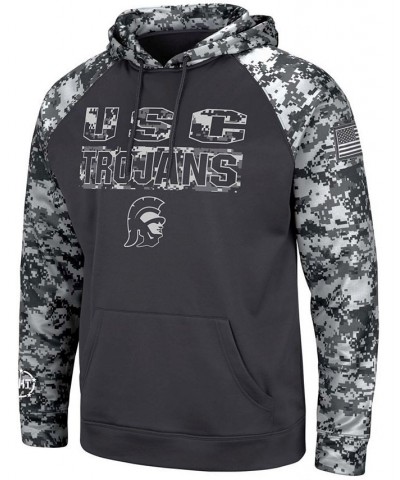 Men's Charcoal USC Trojans OHT Military-Inspired Appreciation Digital Camo Pullover Hoodie $31.50 Sweatshirt