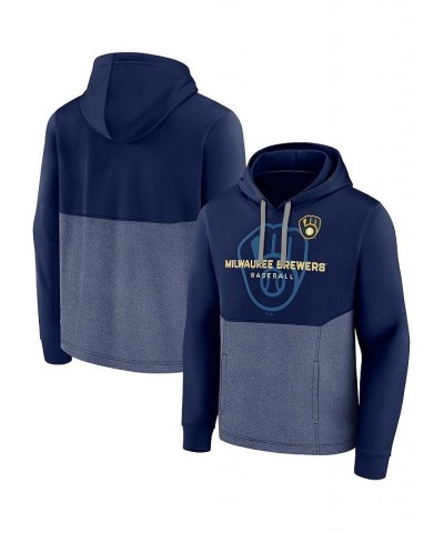 Men's Branded Navy Milwaukee Brewers Call the Shots Pullover Hoodie $36.00 Sweatshirt