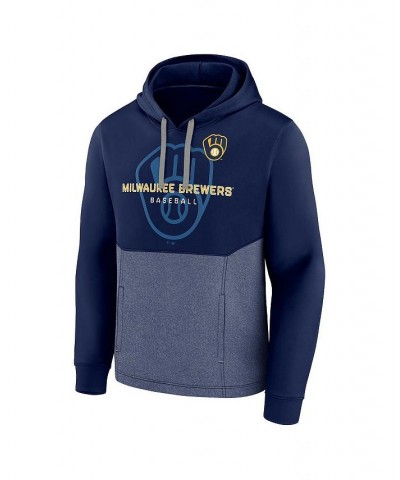 Men's Branded Navy Milwaukee Brewers Call the Shots Pullover Hoodie $36.00 Sweatshirt