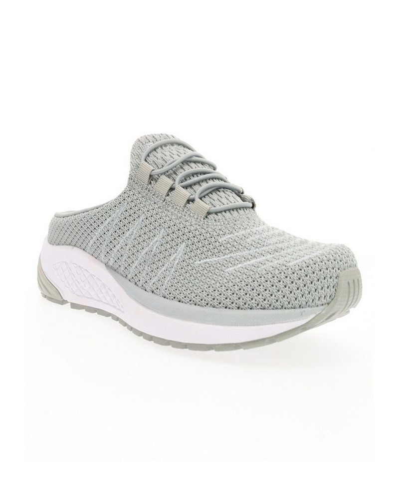 Women's Tour Knit Slide Slip On Sneakers Gray $41.98 Shoes