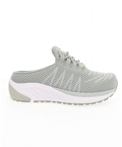 Women's Tour Knit Slide Slip On Sneakers Gray $41.98 Shoes