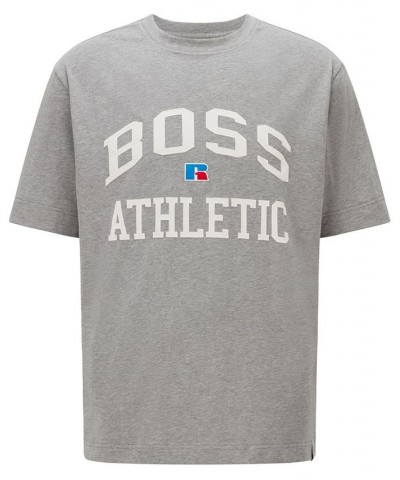 BOSS x Russell Athletic Unisex Relaxed-Fit T-shirt Gray $44.00 T-Shirts