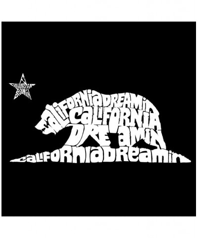 California Dreaming Men's Raglan Word Art T-shirt Black $26.99 T-Shirts