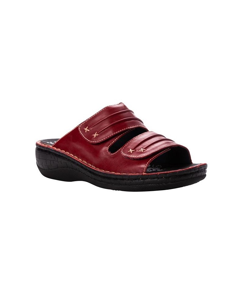 Women's June Walking Sandal Red $48.48 Shoes