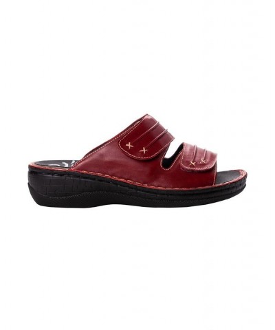 Women's June Walking Sandal Red $48.48 Shoes